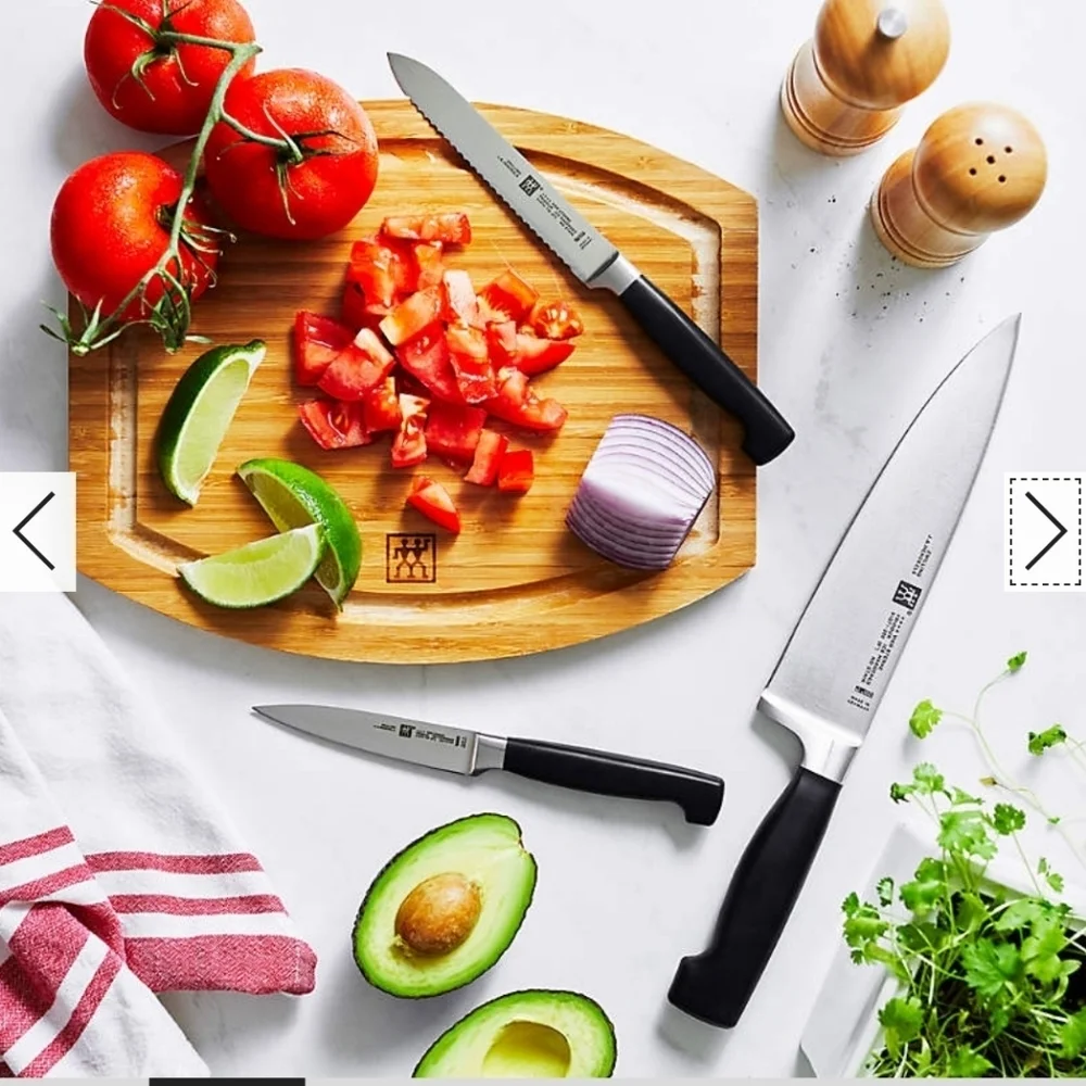 Zwilling J.A. Henckels Four Star 3-Piece Essentials Starter Knife Set, $229.95